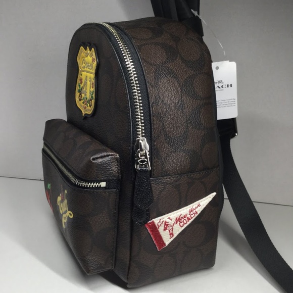 Coach Brown and Black Charlie Signature Backpack main image 7